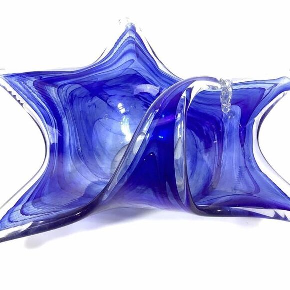 Murano Art Glass Starfish Candy Dish Artsy Collectible Whimsical  Ocean Lover - Picture 2 of 8
